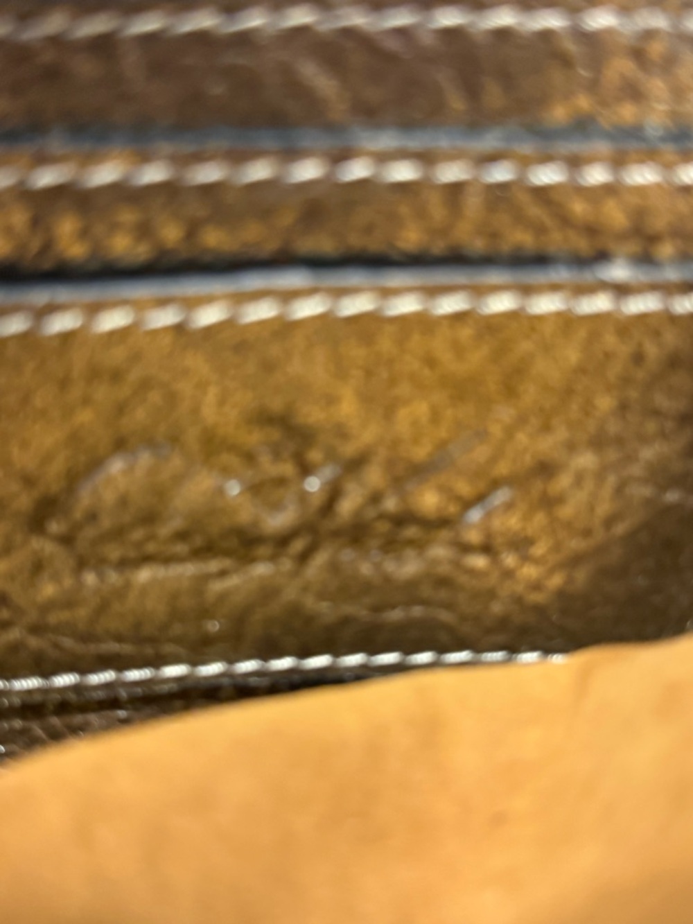 Patricia Nash Alencon backpack in a gold metallic finish. - Picture 8 of 9